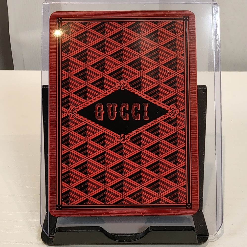 Gucci Collectible Playing Card In Case